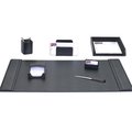 Workstation Black Leather 7-Piece Desk Set, 7PK TH735946